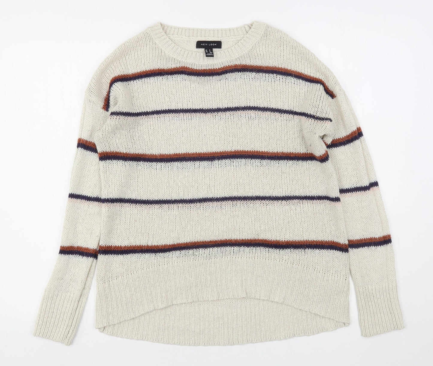 Womens UK Size S New Look Multicoloured Pullover Jumper