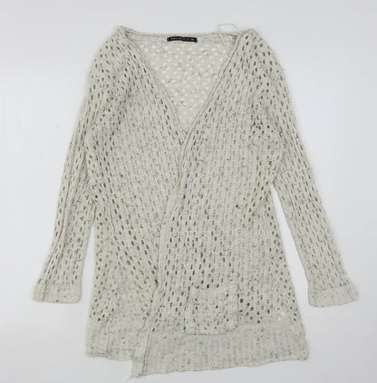 Womens UK Size 10 Select Beige Cardigan Jumper