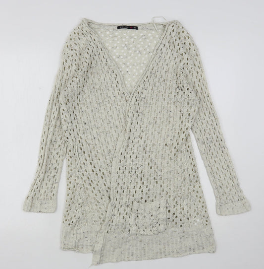 Womens UK Size 10 Select Beige Cardigan Jumper
