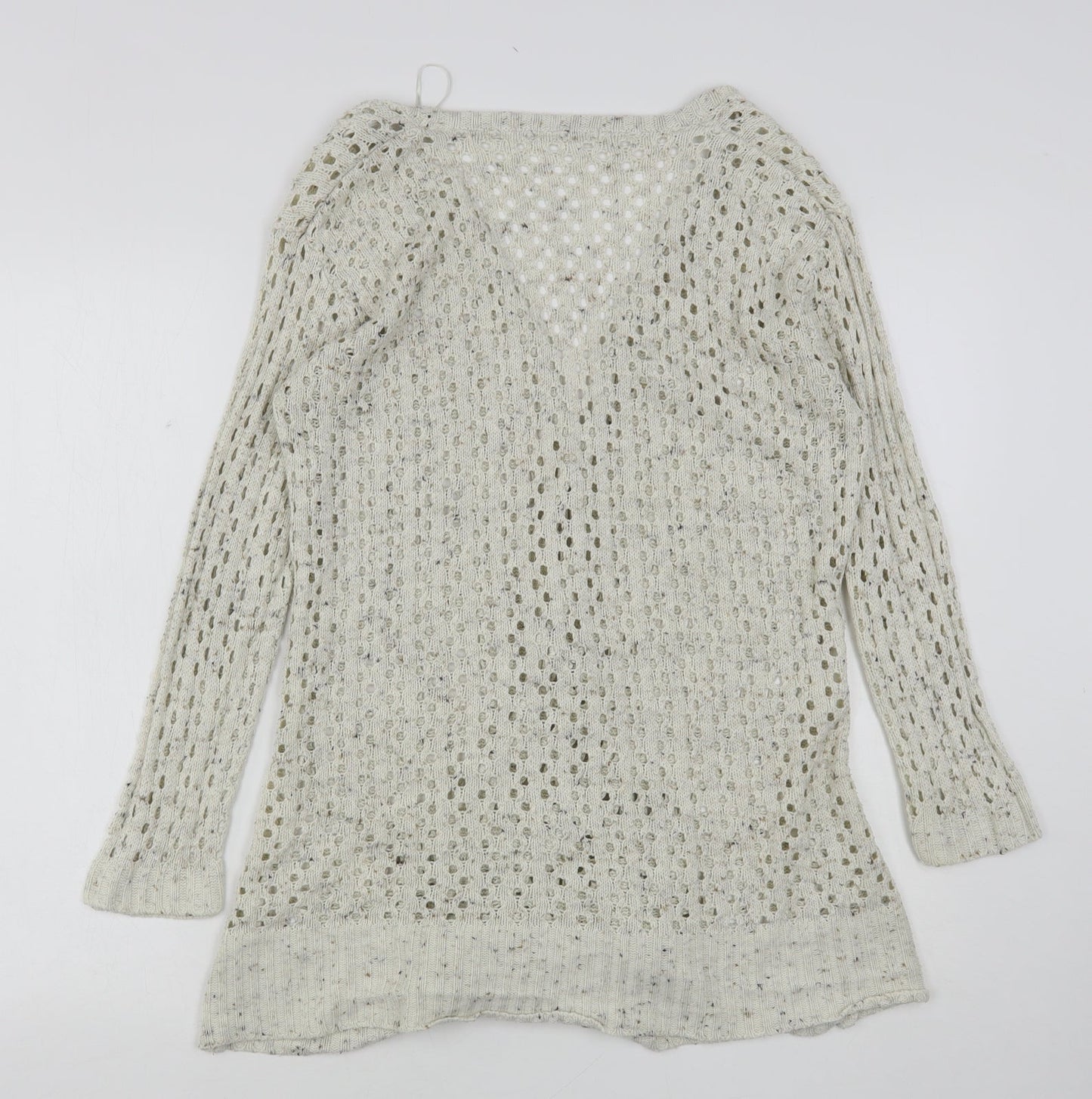 Womens UK Size 10 Select Beige Cardigan Jumper