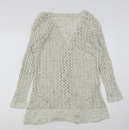 Womens UK Size 10 Select Beige Cardigan Jumper