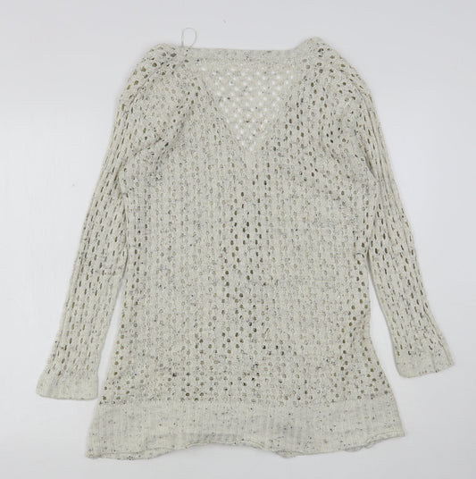 Womens UK Size 10 Select Beige Cardigan Jumper