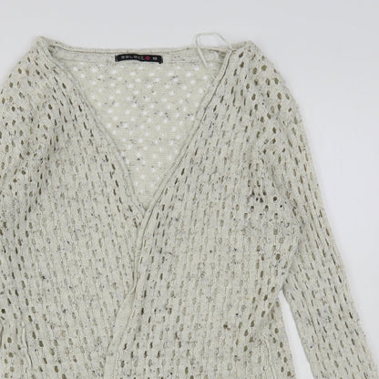 Womens UK Size 10 Select Beige Cardigan Jumper