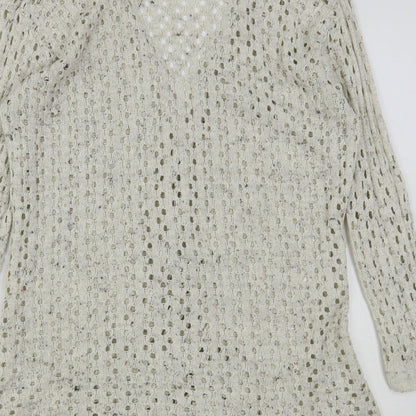 Womens UK Size 10 Select Beige Cardigan Jumper