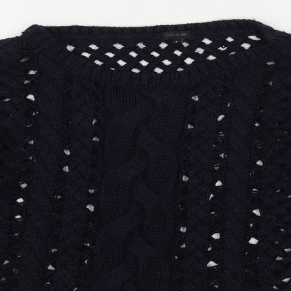 Womens UK Size 8 River Island Blue Pullover Jumper