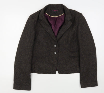 New Look Womens Brown  Polyester Jacket Sport Coat Size 18