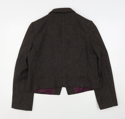 New Look Womens Brown  Polyester Jacket Sport Coat Size 18