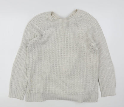 Womens UK Size M Monsoon Ivory Pullover Jumper