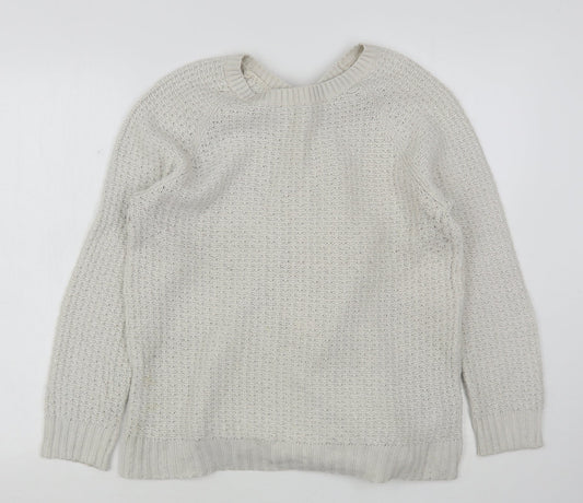 Womens UK Size M Monsoon Ivory Pullover Jumper