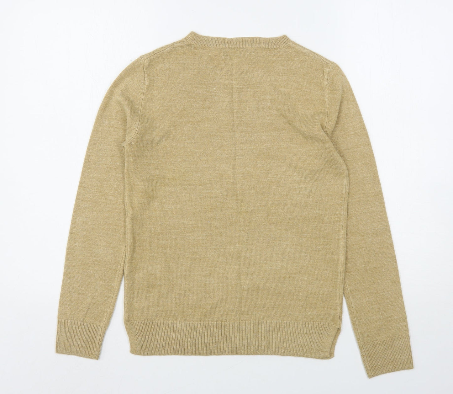 Womens UK Size 6 Marks and Spencer Beige Pullover Jumper
