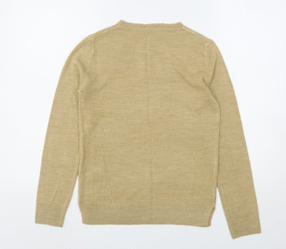 Womens UK Size 6 Marks and Spencer Beige Pullover Jumper