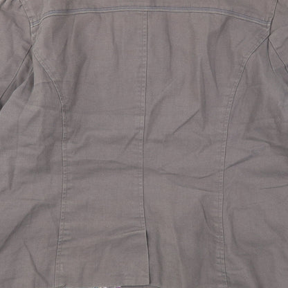 Dickins & Jones Womens Grey   Jacket  Size 14  Button