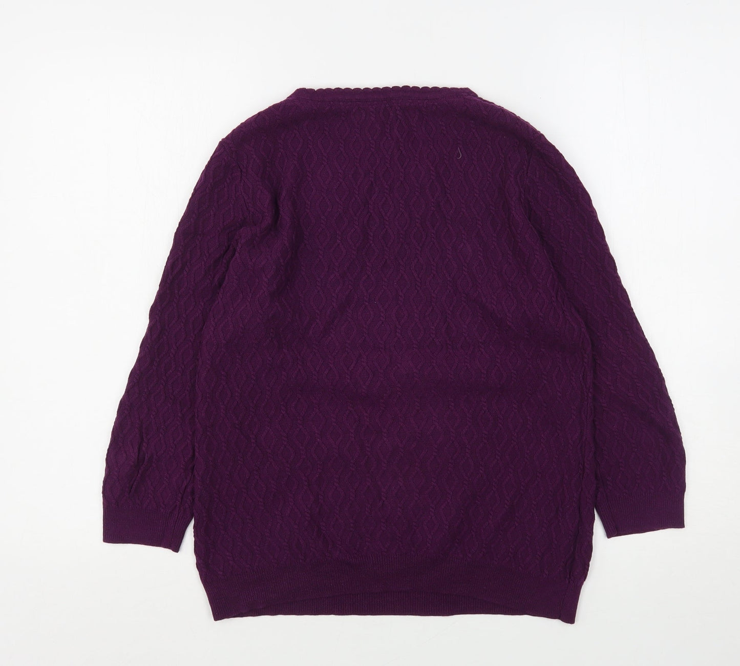 Womens UK Size M CC Purple Pullover Jumper
