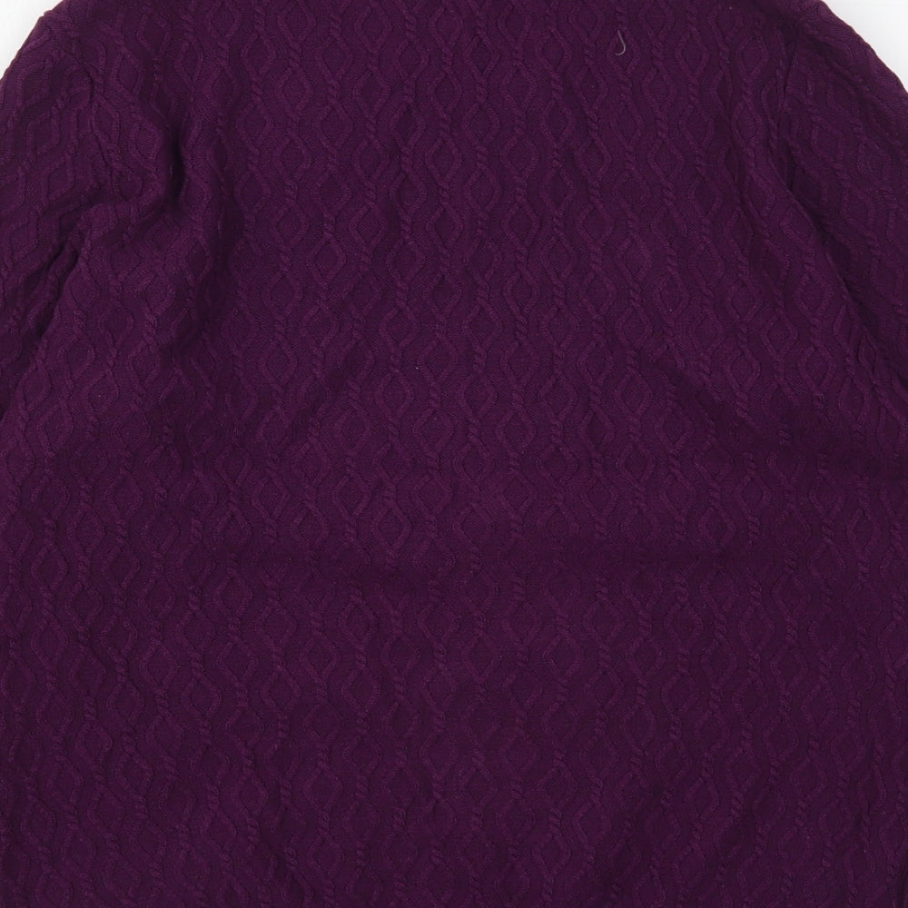 Womens UK Size M CC Purple Pullover Jumper