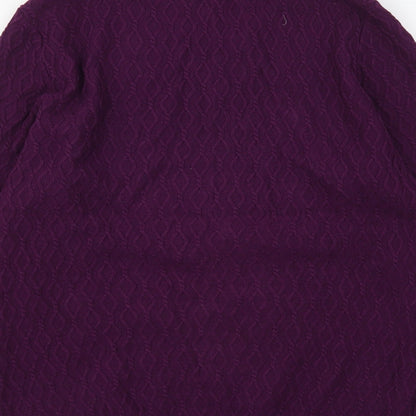 Womens UK Size M CC Purple Pullover Jumper