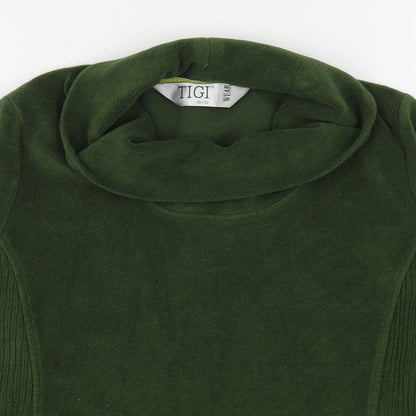 Tigi Womens Green  Polyester Pullover Sweatshirt Size 10