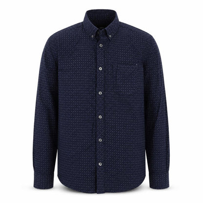 Mens UK Size S Burton Blue  Button-Up Long Sleeve Casual Shirt