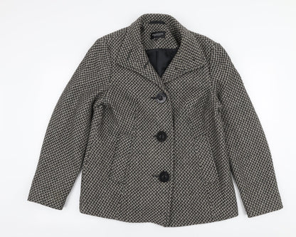 Womens UK Size 14 Debenhams Beige Overcoat