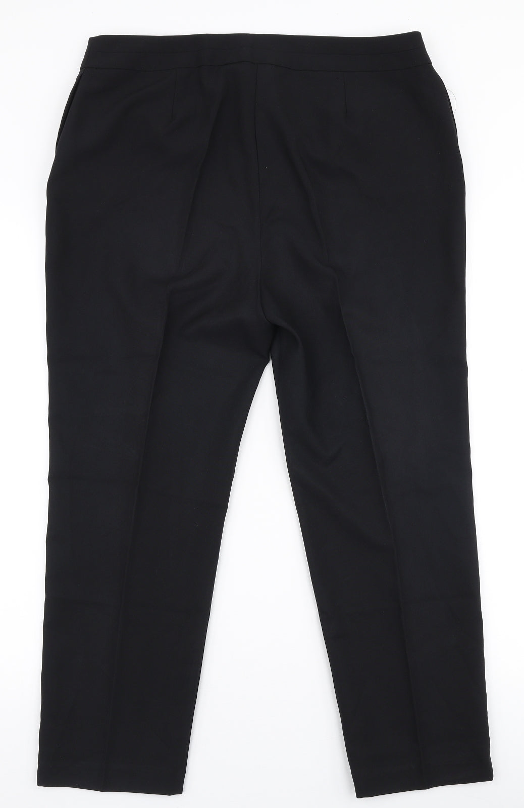 Bonmarche Womens Beige  Polyester Trousers  Size 14 L25 in Regular Zip