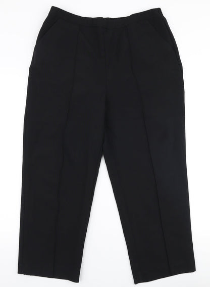 Womens UK Size 16 Isle Essentials Regular Fit  Black Trousers