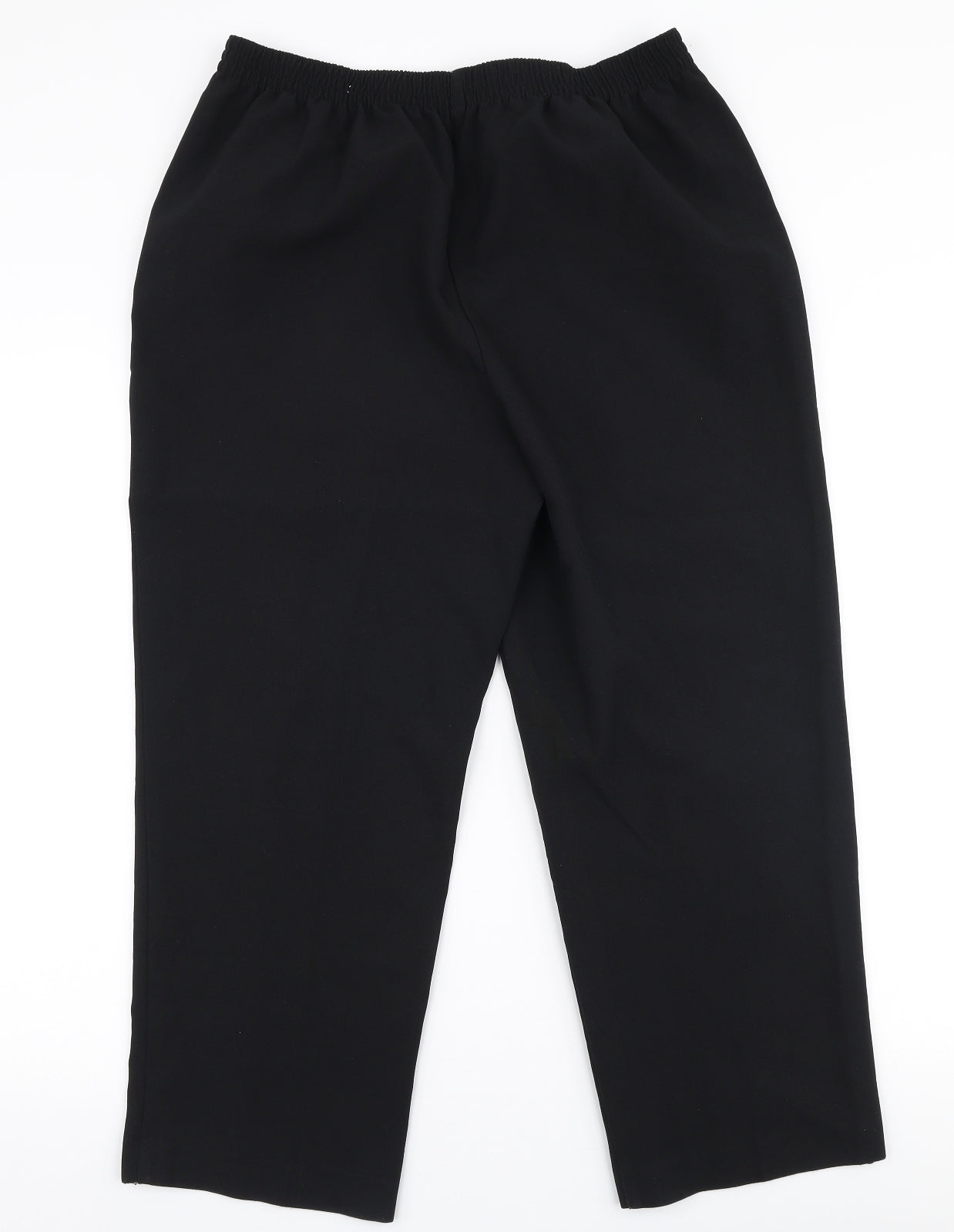 Womens UK Size 16 Isle Essentials Regular Fit  Black Trousers