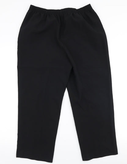 Womens UK Size 16 Isle Essentials Regular Fit  Black Trousers