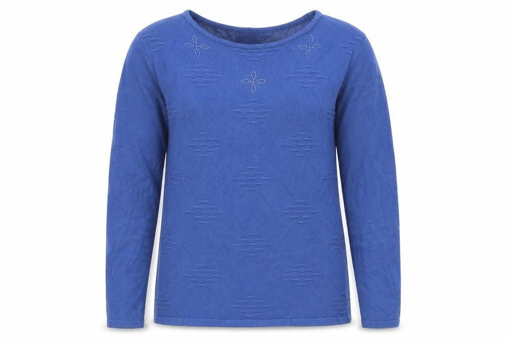 Womens UK Size L Anna Rose Blue Pullover Jumper