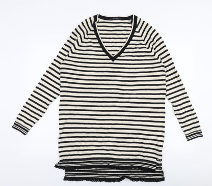 Womens UK Size L Scotch & Soda Ivory Pullover Jumper