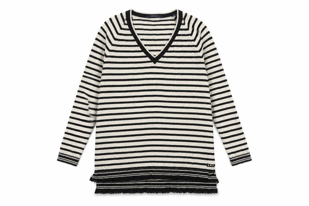 Womens UK Size L Scotch & Soda Ivory Pullover Jumper