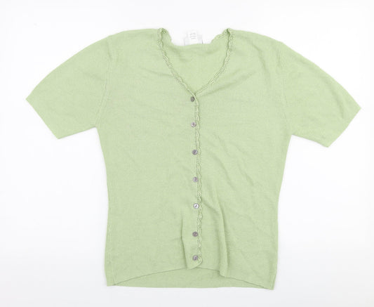Womens UK Size S OPUS Green Pullover Jumper