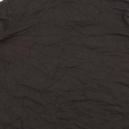 North Coast Mens Brown Collared  Cotton Pullover Jumper Size 2XL