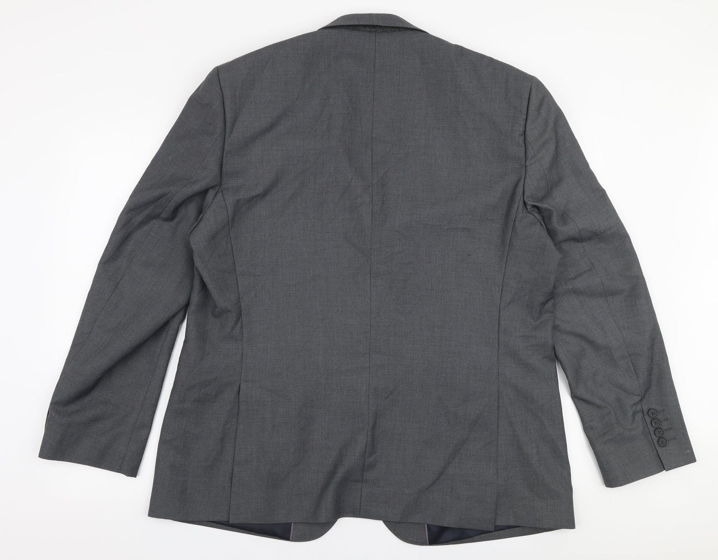 George Mens Grey  Polyester Jacket Suit Jacket Size 44