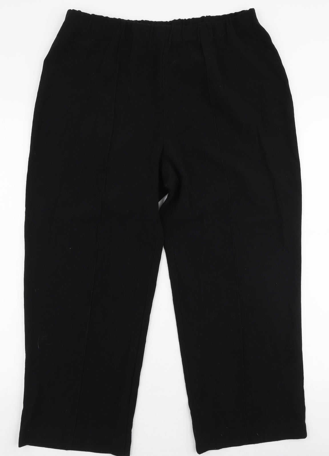 Womens UK Size 16 Isle Regular Fit  Black Trousers