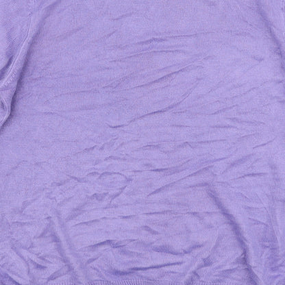 Womens UK Size 10 Marks and Spencer Purple Pullover Jumper