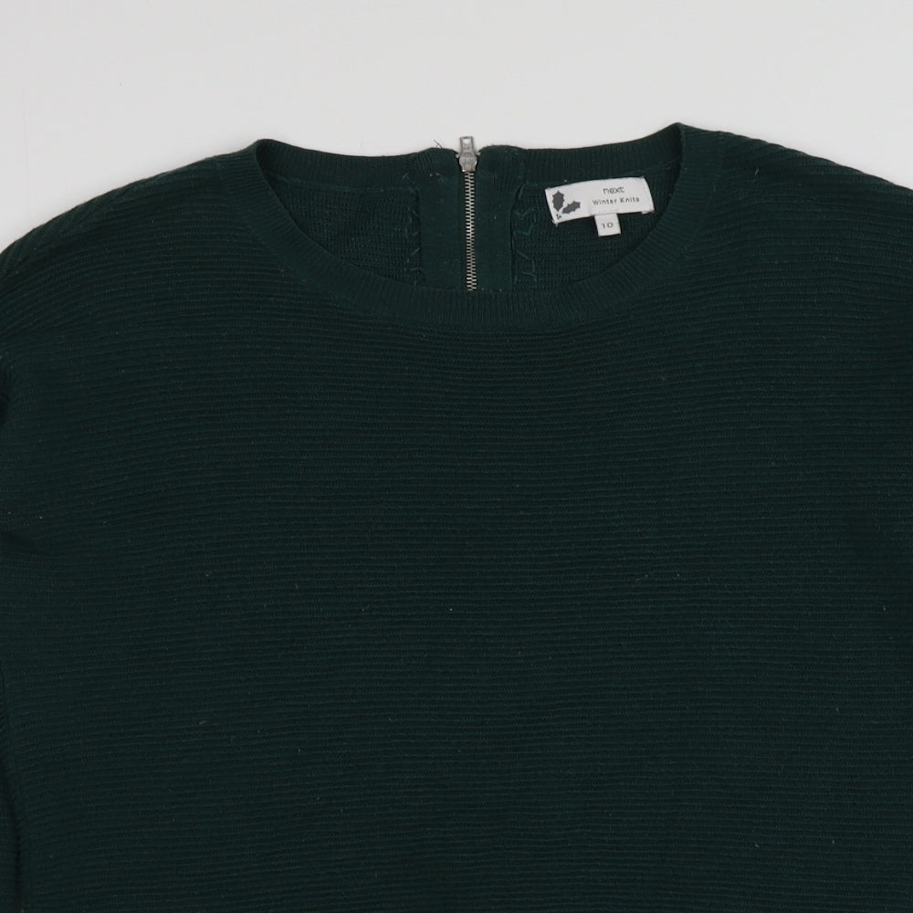 Womens UK Size 10 NEXT Green Pullover Jumper