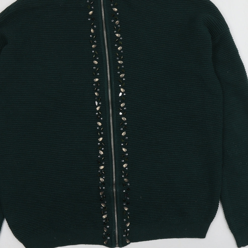 Womens UK Size 10 NEXT Green Pullover Jumper