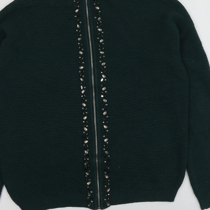 Womens UK Size 10 NEXT Green Pullover Jumper