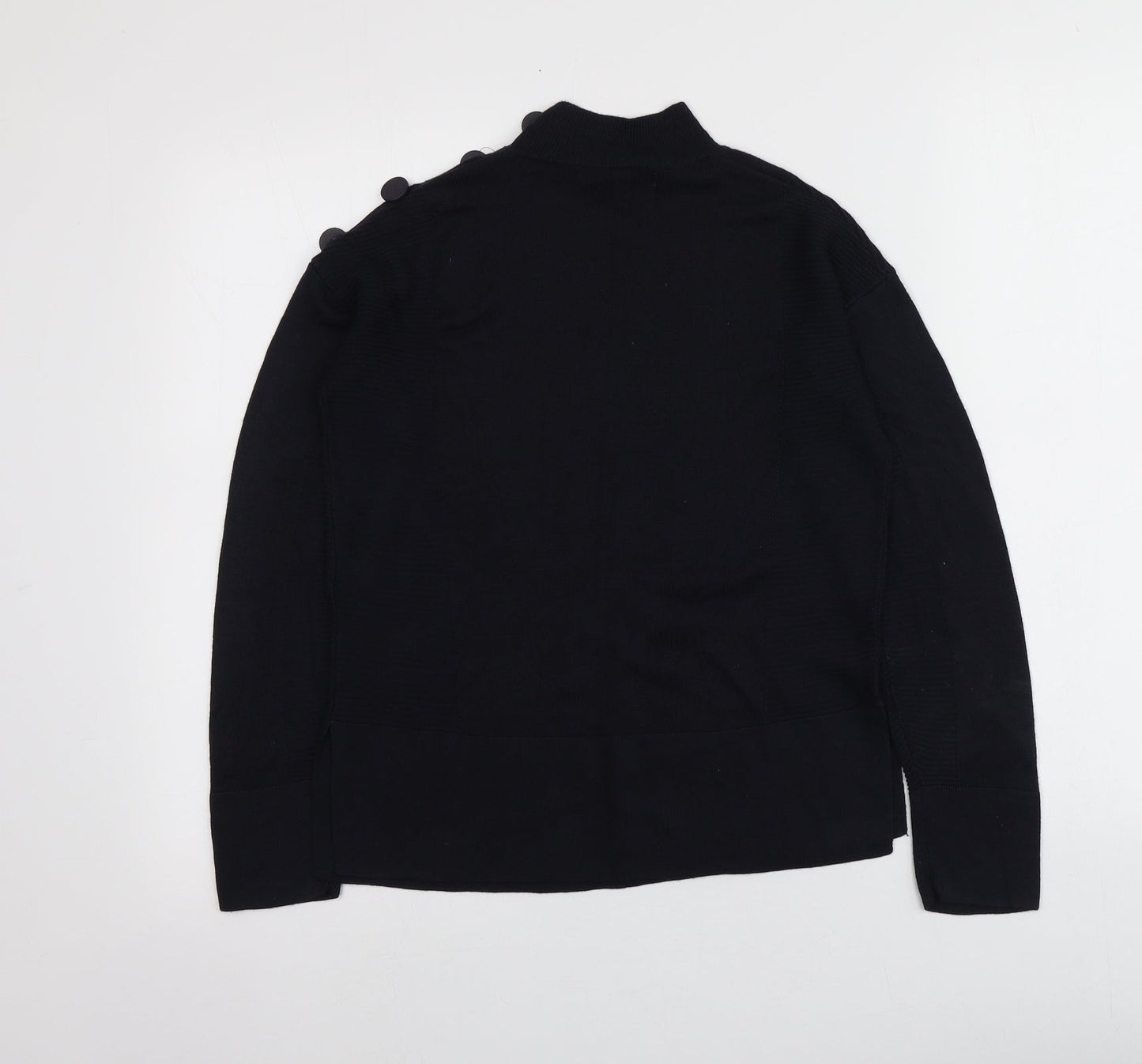 NEXT Womens Blue High Neck  Viscose Pullover Jumper Size 6
