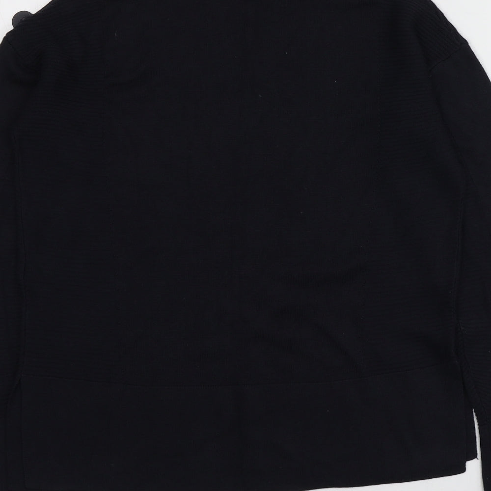 NEXT Womens Blue High Neck  Viscose Pullover Jumper Size 6