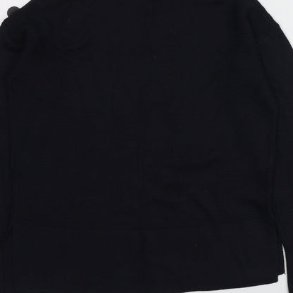 NEXT Womens Blue High Neck  Viscose Pullover Jumper Size 6