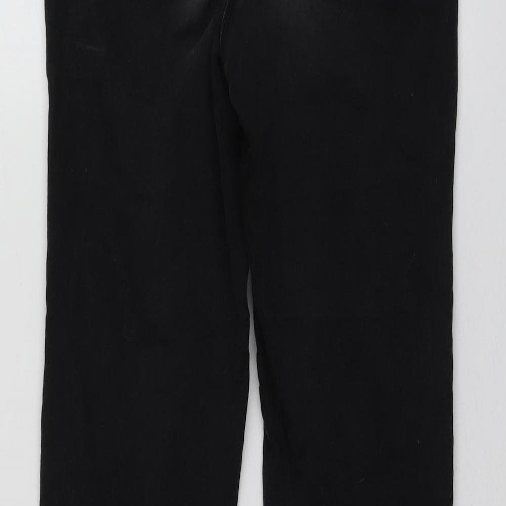 Womens UK Size 8 Papaya Regular Fit Skinny Black Jeans