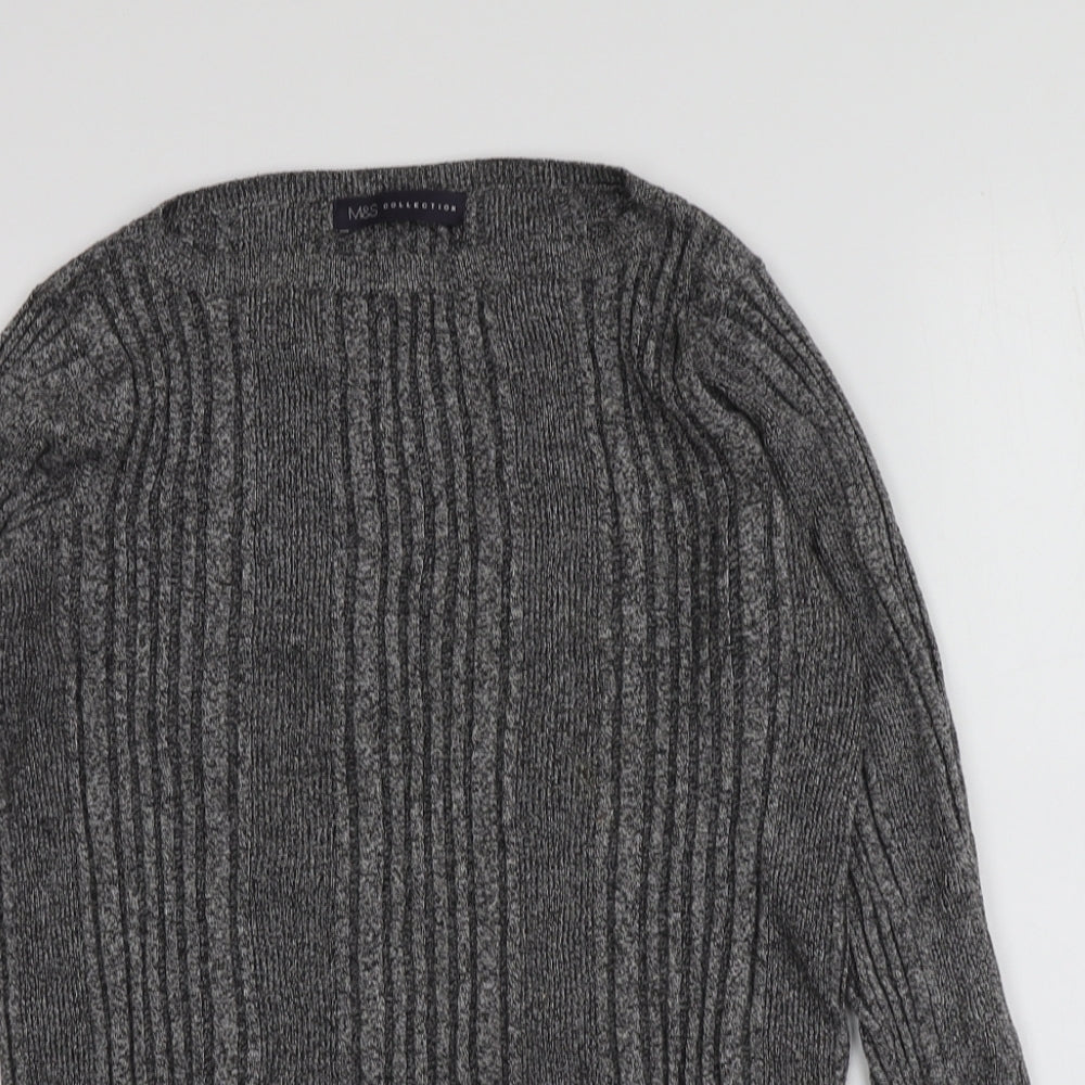 Womens UK Size 14 M&S Grey Pullover Jumper