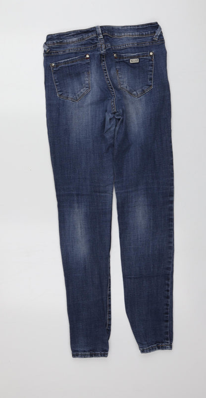 Version Jeans Womens Blue  Cotton Skinny Jeans Size 29 L29 in Regular