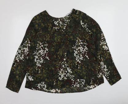 Womens UK Size S Silvian Heach Green Basic Blouse