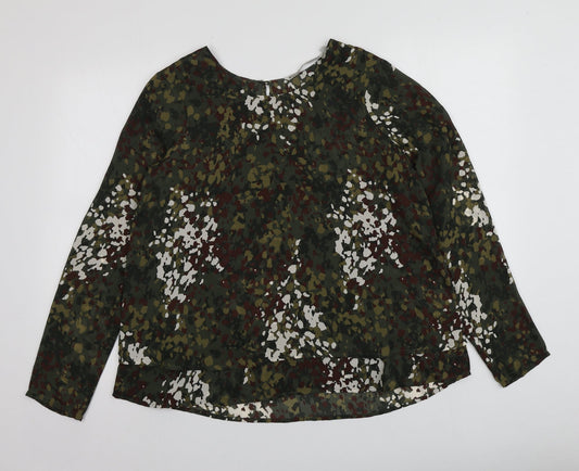 Womens UK Size S Silvian Heach Green Basic Blouse