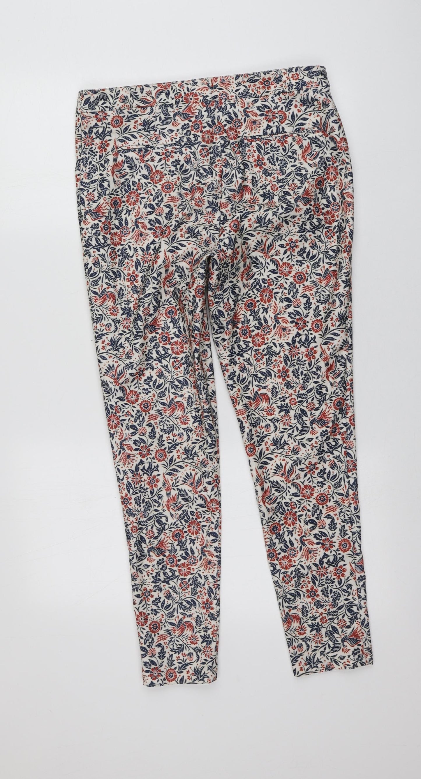 New Look Womens Multicoloured Fair Isle Polyester Carrot Trousers Size 10 L25 in Regular