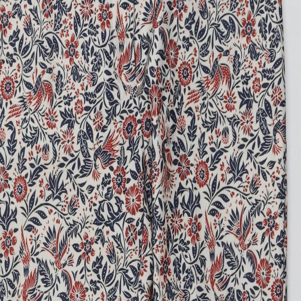 New Look Womens Multicoloured Fair Isle Polyester Carrot Trousers Size 10 L25 in Regular