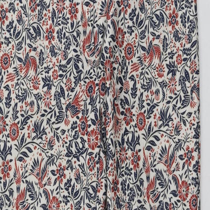 New Look Womens Multicoloured Fair Isle Polyester Carrot Trousers Size 10 L25 in Regular