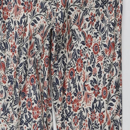 New Look Womens Multicoloured Fair Isle Polyester Carrot Trousers Size 10 L25 in Regular