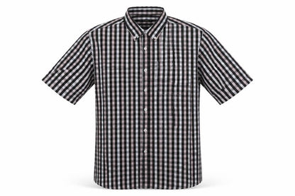 Dunnes Mens Multicoloured Check Polyester  Button-Up Size L Collared